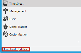 Synchronization of the client and server database is currently in progress